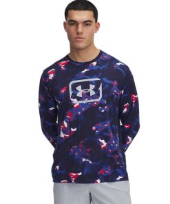 Under Armour Shirts & Tops-Men’s UA Fish Pro Freedom Printed Long Sleeve-underarmer