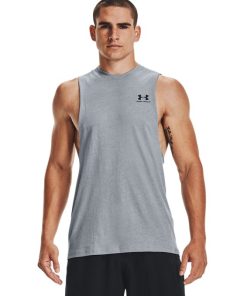 Under Armour Shirts & Tops-Men’s UA Left Chest Cut-Off Tank-ua outlet