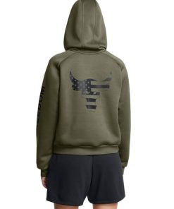 Under Armour Shirts & Tops-Women’s Project Rock Armour Fleece® Hoodie-under armor outlet 2