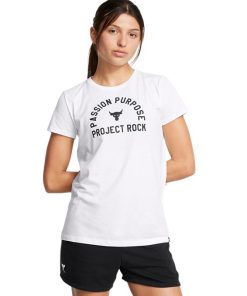 Under Armour-Women’s Project Rock Short Sleeve-under armor outlet