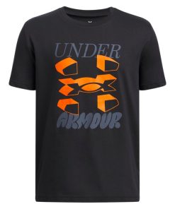 Under Armour Boys-Boys’ UA Split Big Logo Short Sleeve-under armour pants