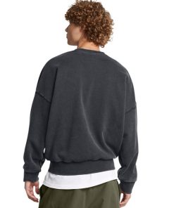 Under Armour Fall Picks-Men’s UA Icon Heavyweight Fleece Wash Oversized Crew-ua outlet 2