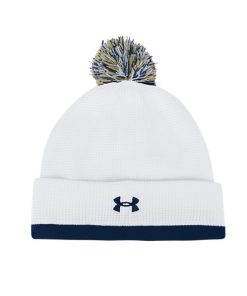 Under Armour-Unisex UA Waffle Knit Collegiate Pom Beanie-under armour shorts 2