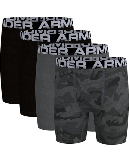 Under Armour Boys-Boys' UA Cotton Boxerjock® Camo 4-Pack-underarmour outlet - Image 2