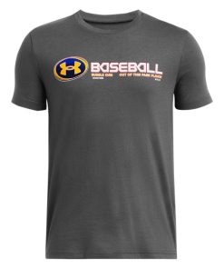 Under Armour-Boys’ UA Baseball Bubble Short Sleeve-under armour shorts