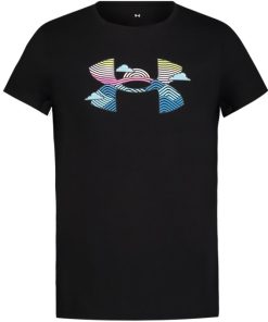 Under Armour Girls-Girls’ UA Wave Logo Short Sleeve-underarmour 2