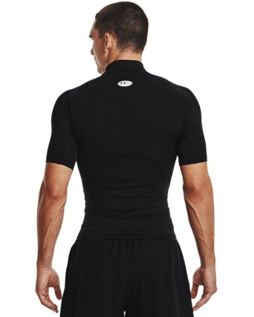 Under Armour Shirts & Tops-Men's HeatGear® Compression Mock Short Sleeve-under armour socks - Image 2