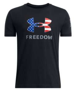 Under Armour Boys-Boys’ UA Freedom Big Logo Short Sleeve-under armour compression shirt