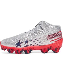 Under Armour Boys-Boys’ UA Spotlight Hammer Jr. USA Football Cleats-ua outlet 2