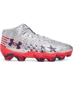 Under Armour Boys-Boys’ UA Spotlight Hammer Jr. USA Football Cleats-ua outlet