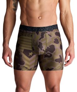 Under Armour Underwear-Men’s UA Performance Tech Mesh Graphic 6″ Boxerjock®-under armour outlet