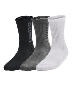 Under Armour Socks-Kids’ UA Zone 3-Pack Mid-Crew Socks-under armour shoes