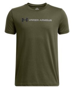 Under Armour Boys-Boys’ UA Logo Wordmark Short Sleeve-under armour bulk order