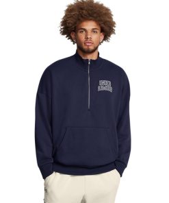 Under Armour Fall Picks-Men’s UA Icon Heavyweight Terry Oversized ½ Zip-ua outlet