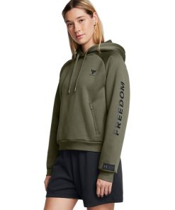 Under Armour Shirts & Tops-Women’s Project Rock Armour Fleece® Hoodie-under armor outlet